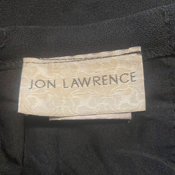 Jon Lawrence Vintage Black Faux wrap front split skirt, size 18W - Picture 4 of 5